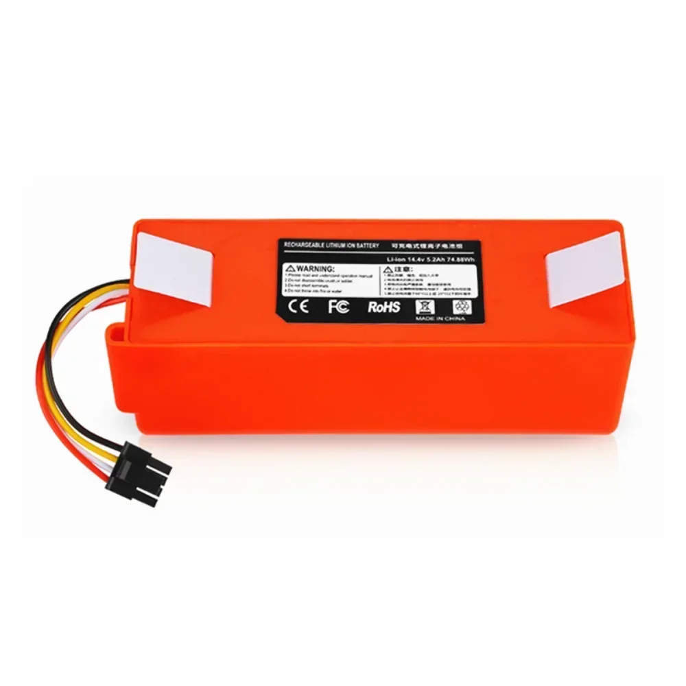 Wysokiej jakości bateria litowa 14,4 V wymienne baterie 5200 mAh do Xiaomi S50 S51 S55 odkurzacz zamiatarka akcesoria