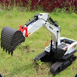 1/14 HUINA 1594 Metal RC Excavator 28CH Remote Control Truck Car RTR Light Battery Sound Outdoor Toys Boys Gift Model TH19286