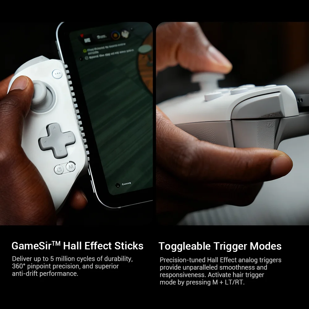 GameSir G8+ MFi Mobile Gaming Controller for IPhone 15, 16, 17 Series, IPad, and Android Phone Hall Effect Smartphone Gamepad - view 5