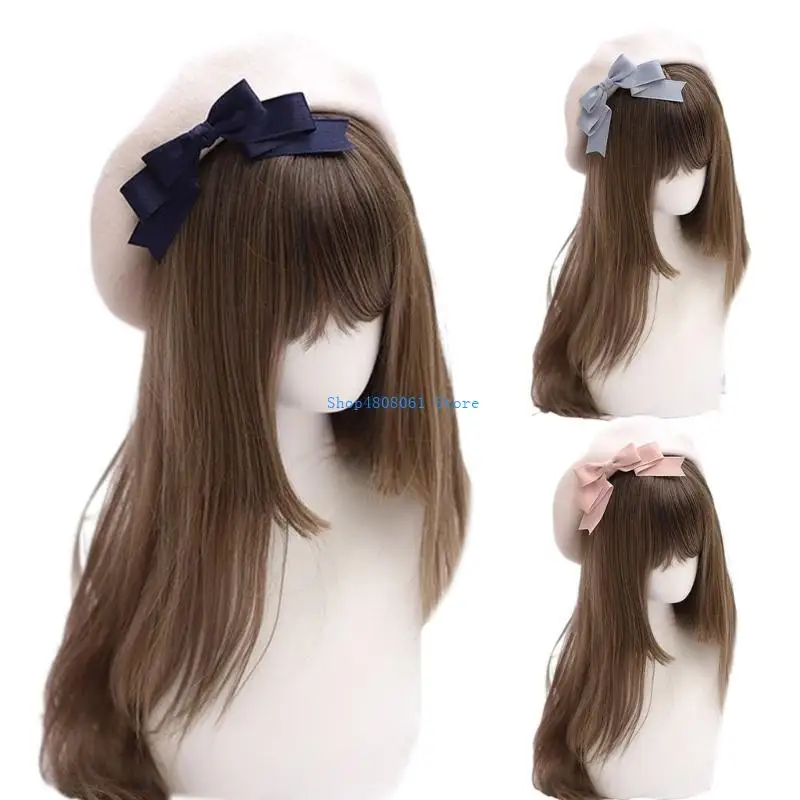 T3LC الفتيات امرأة الشريط Bowknot قبعة الرسام قبعة عادية الكبار للتسوق