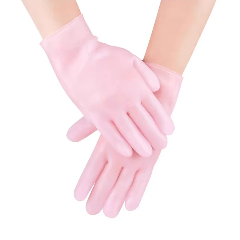 1 Pair Hands Care Gloves Moisturizing Silicone Skin Care Hand Protectors Anti Cracking Spa Home