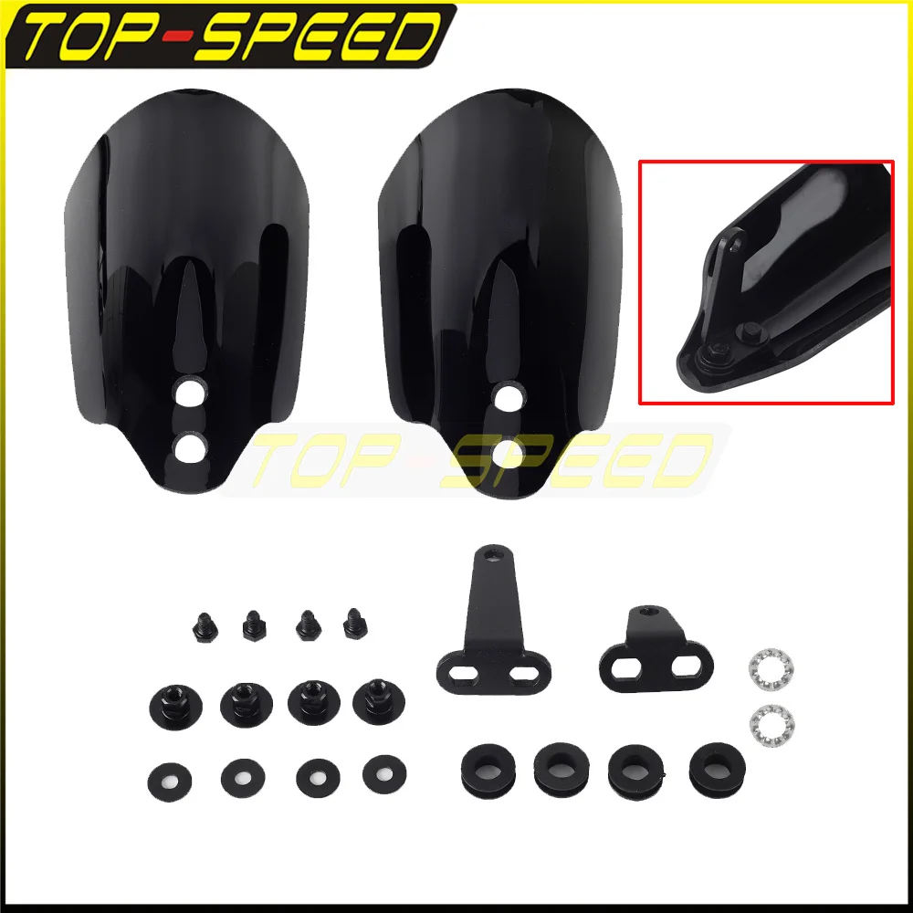 Motorcycle Hand Shield Guard Handle Handguard Protector For Harley Softail Street Bob FXBB FXBBS Standard FXST Low Rider FXLRST