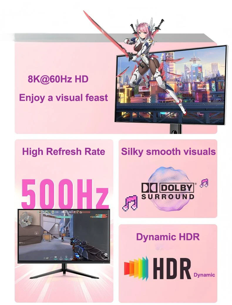 8K 60Hz USB-C zu DisplayPort Kabel, Thunderbolt 3/4 Typ-C zu DP Adapter 4K 240Hz für Valve Index HP Reverb G2 VR-Headset Laptop – Detail 3