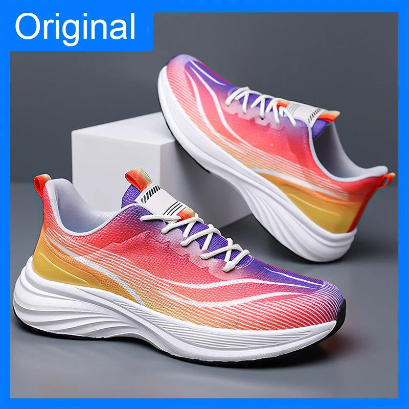 

Men Sports Shoes Fashionable Lace Up Breathable Mesh Teenagers Daily Wear Casual Sports Shoes 2026 New Outdoor Running Shoes