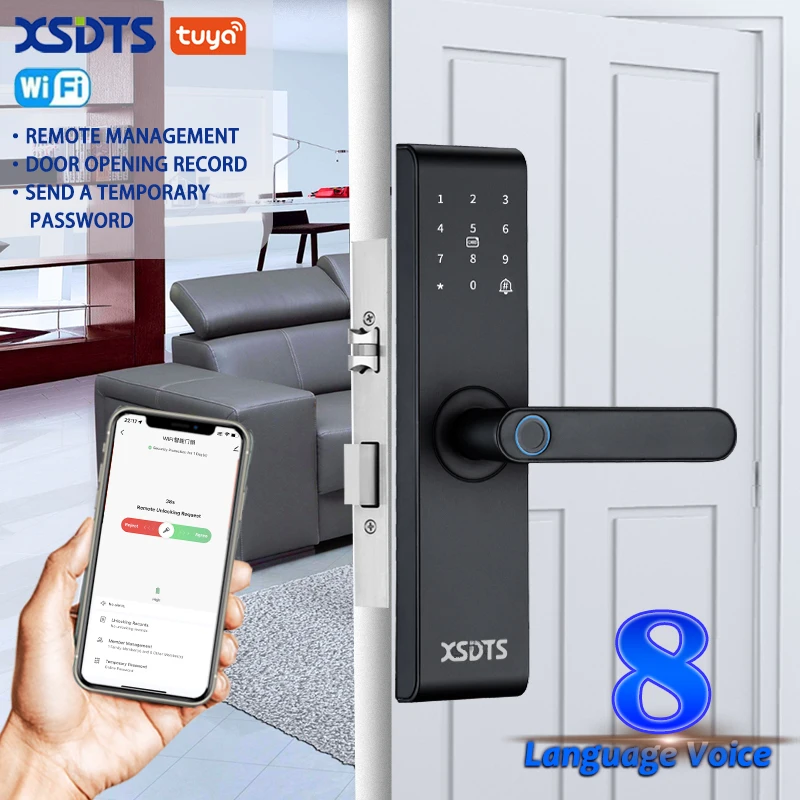 

Умный замок Z20 Tuya WiFi с 8-язычным глобальным доступом. Высокотехнологичное решение для безопасной домашней автоматизации.