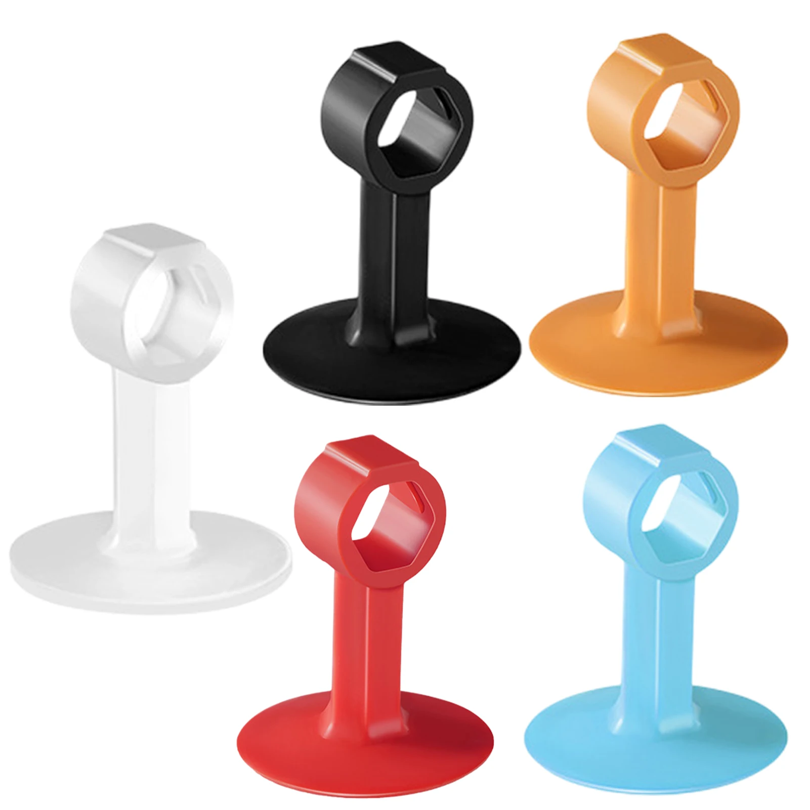 High Quality 5 Colors Silicone Door Stopper Handle Punch Free Bumper Anti-collision Buffer Guard For Door Handle Bar 1PC J3