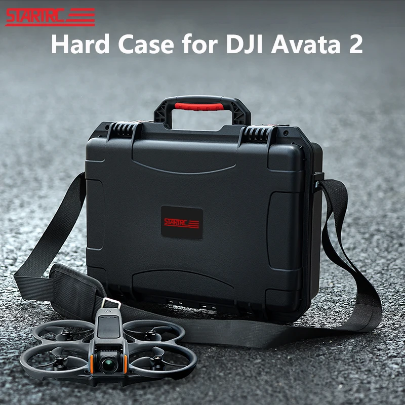 Startrc เปลือกแข็งสำหรับ DJI Avata 2อุปกรณ์เสริมกล่องเก็บของกันน้ำกระเป๋าเดินทางแบบพกพาสำหรับ Avata 2เคสพกพา