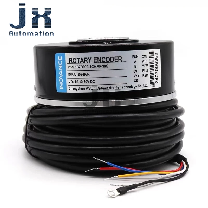 

WETON Инкрементальный фотоэлектрический поворотный энкодер SZB30C-1024RF-30G 10-30 В постоянного тока Лифты с полым валом Специальные запасные части