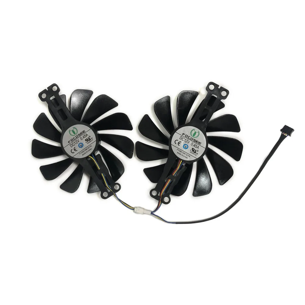 FY09015M12LPA,CF1010U12S,FDC10U12S9-C, ventilador para tarjetas gráficas, enfriador GPU, 2 unids/set, 95mm(100mm), para XFX RX 6600 XT RX 6600XT