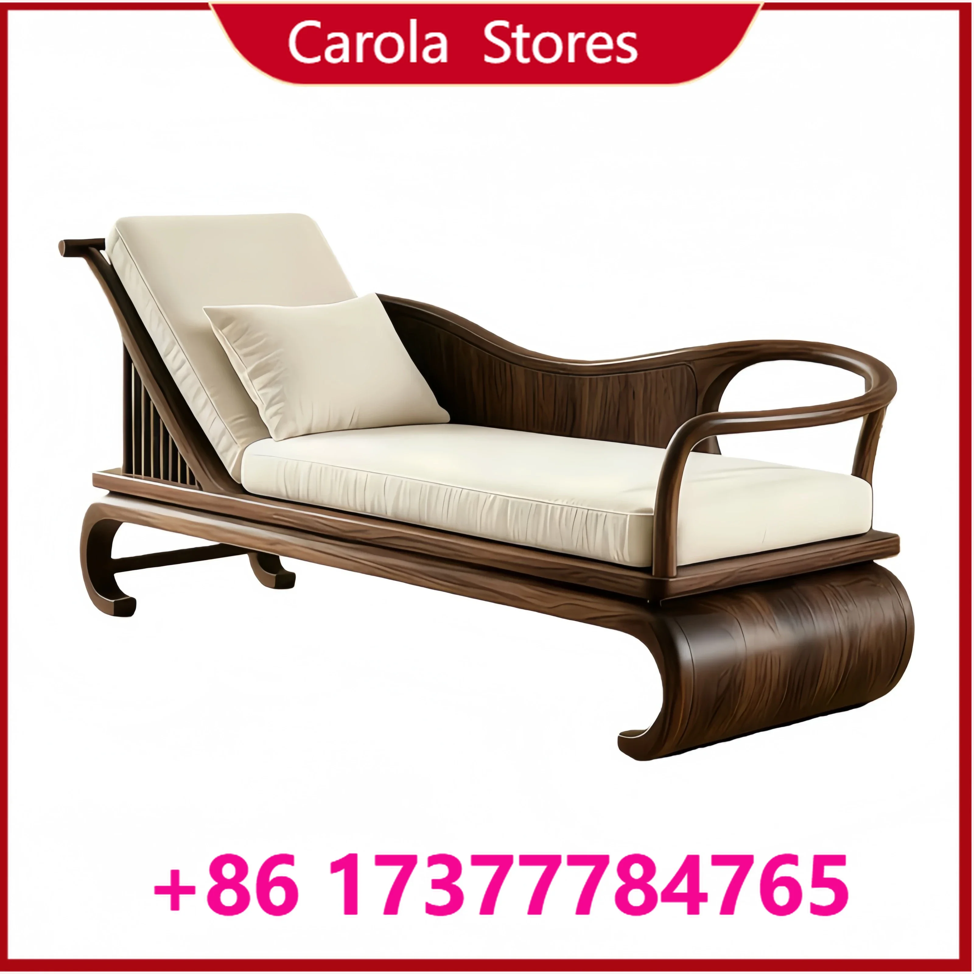 

Contemporary Black Modern Chaise Bed, Ergonomic Leisure Reclining Chair for Living Room Indoor Daily Relaxation