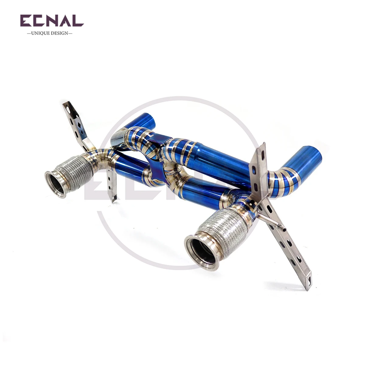 

Ecnal Exhaust Pipe without Valve for Lamborghini EVO STO V10 5.2L 2018-2023 Straight-through Sport Exhaust Axle-back