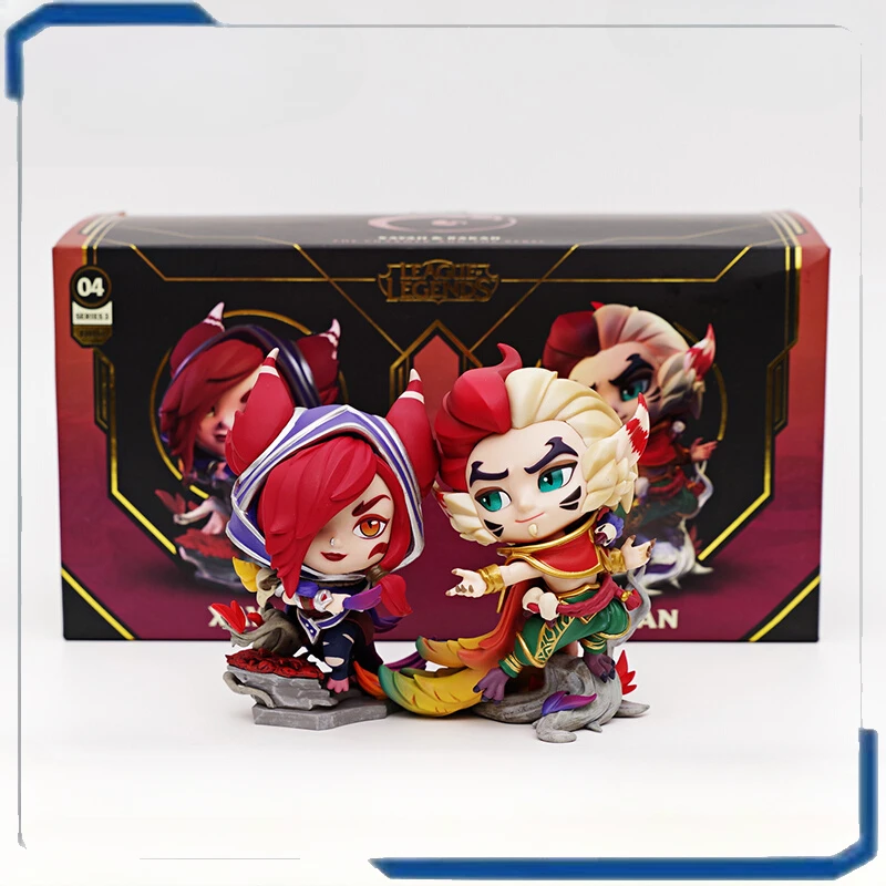 

Original Genuine League of Legends LOL Luo and Xia Couple Movable Human Figure Collection Holiday Gift