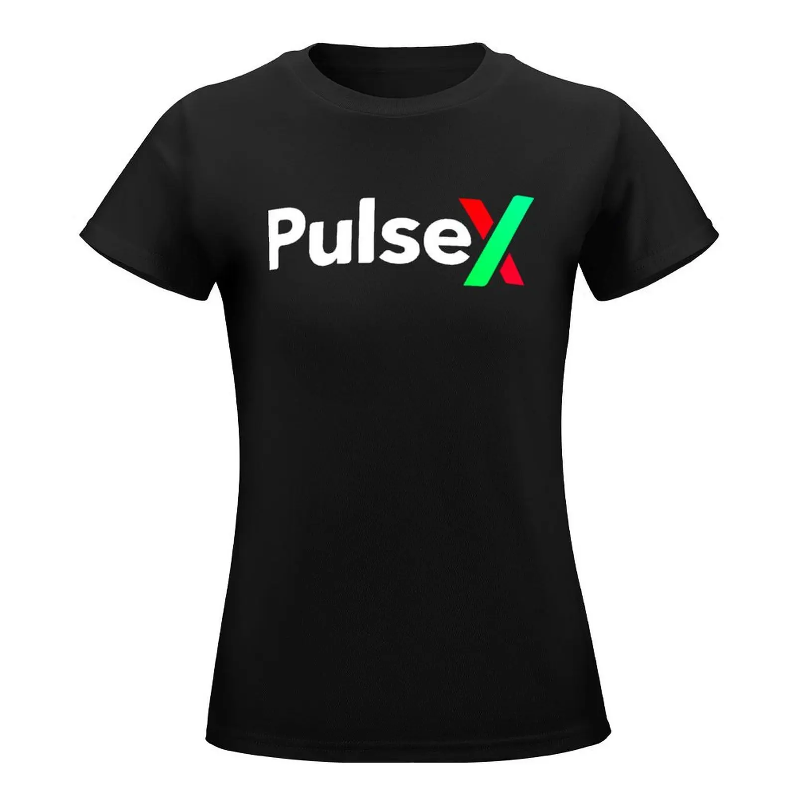 PulseX Crypto Coin PLSX Pullover Hoodie T-Shirt funny aesthetic clothes shirts graphic tees oversized workout shirts for Women