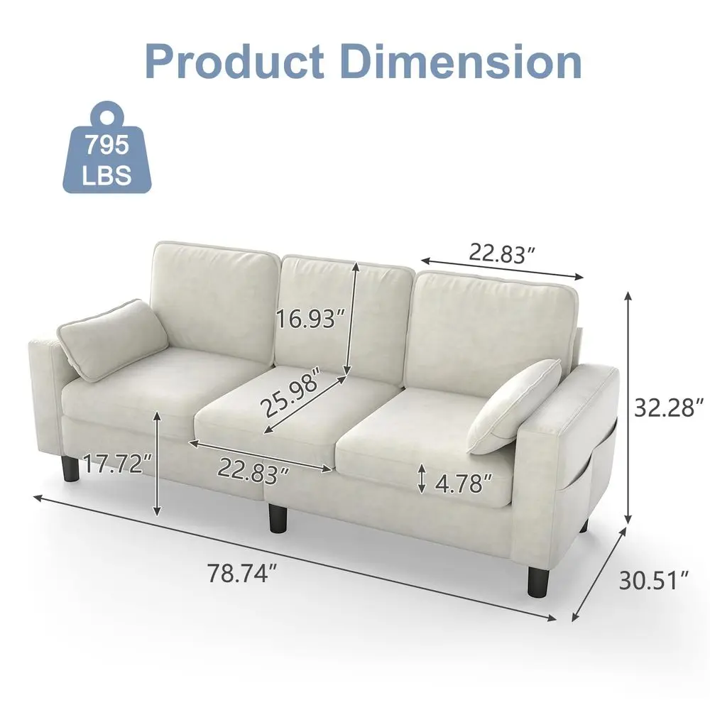 78 3 Seater Sofa Co…