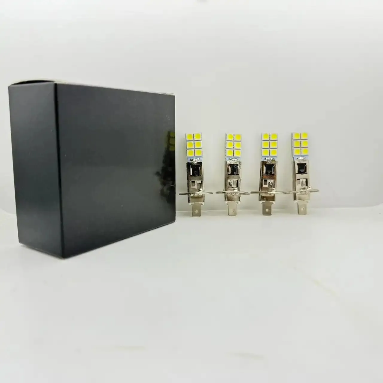 2/4 Buah H1 Putih 6000K 55W 12 SMD 5050 Set Bohlam Lampu Depan LED Driving-Light Pro