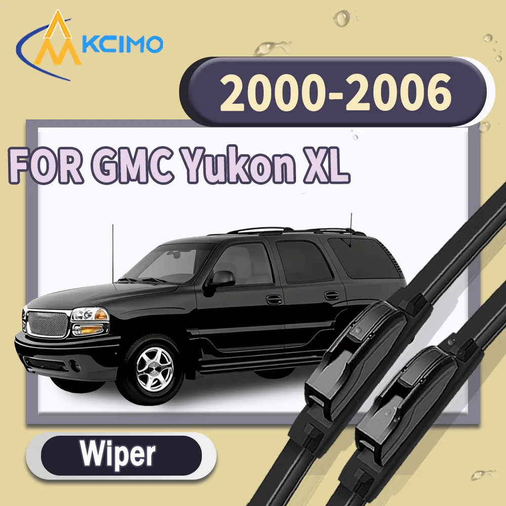 

High Quality Silent 2pcs Windscreen Car Rain Brush Front Windshield Auto Wipers Perfect Fit for GMC Yukon XL 2000-2006