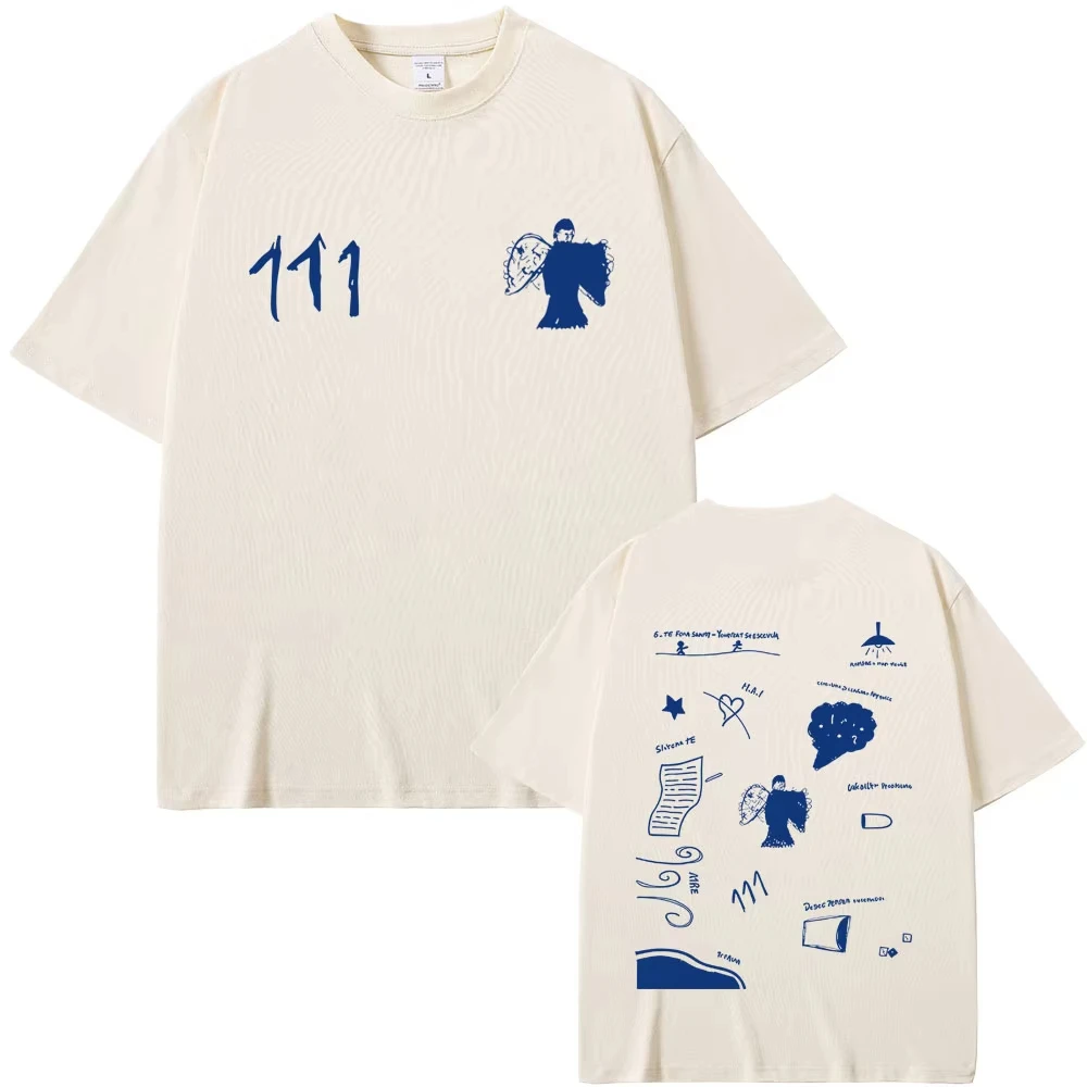 Rapper Milo J 111 Album Graphic T-shirt Men's Women Hip Hop Fashion Pop Music T Shirts Men's Casual Vintage Oversized Streetwear