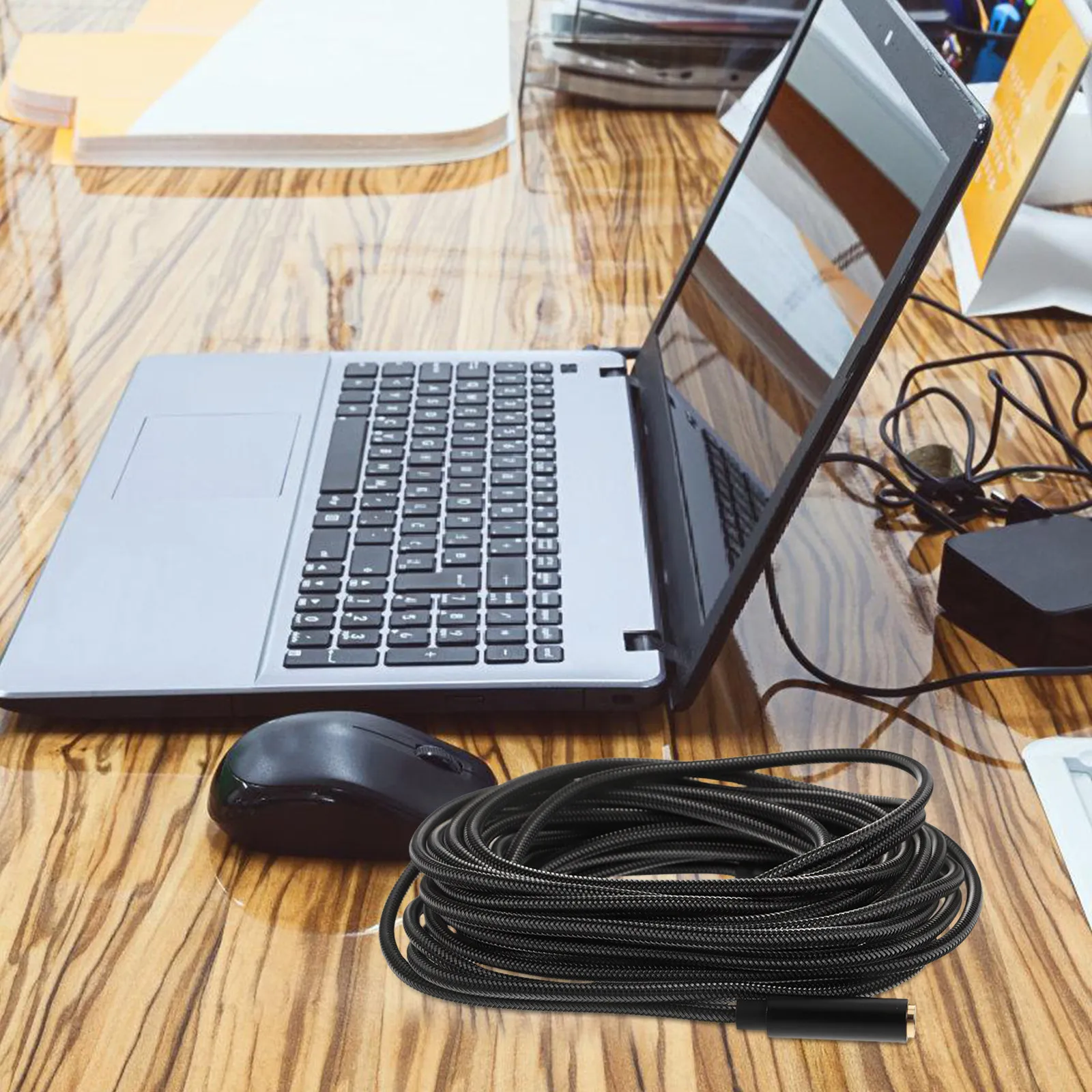 3.5mm Headphone Extension Cable 5 Meter Wear-Resistant Audio Wire Extender for Home Studio Computer Speaker Use