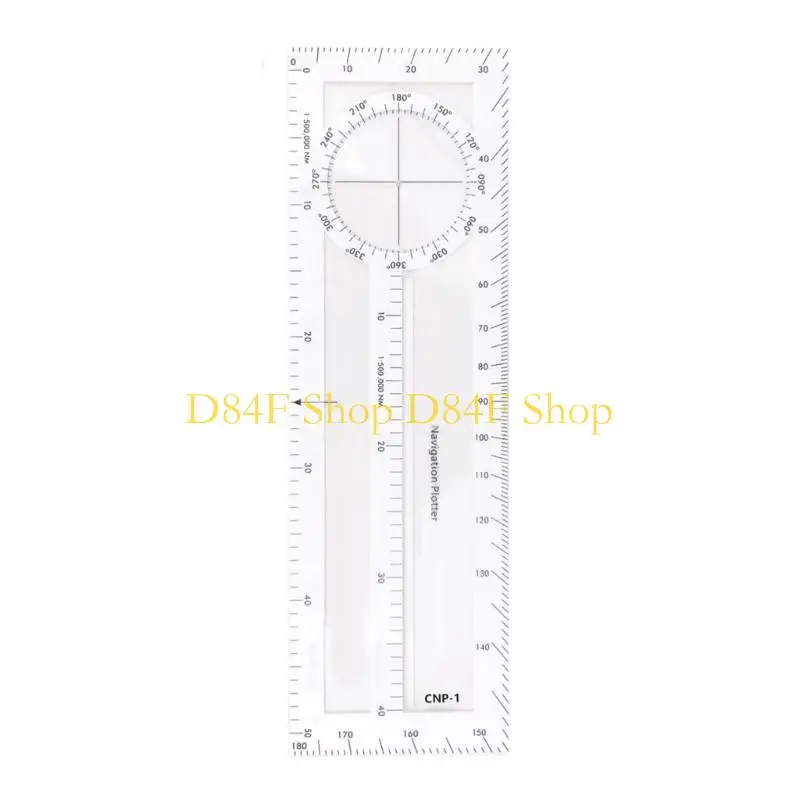 D84F Multifunctional Plotting Scale Ruler For Drawing Navigation And