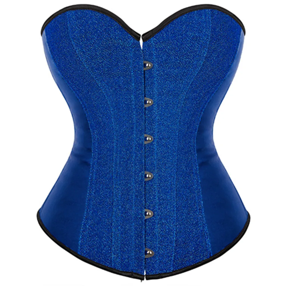 Sexy Corsets Bustiers for Women Overbust Corset Top Corselet Plus Size Corsetto Korsett Red Black Gold Silver Green Purple