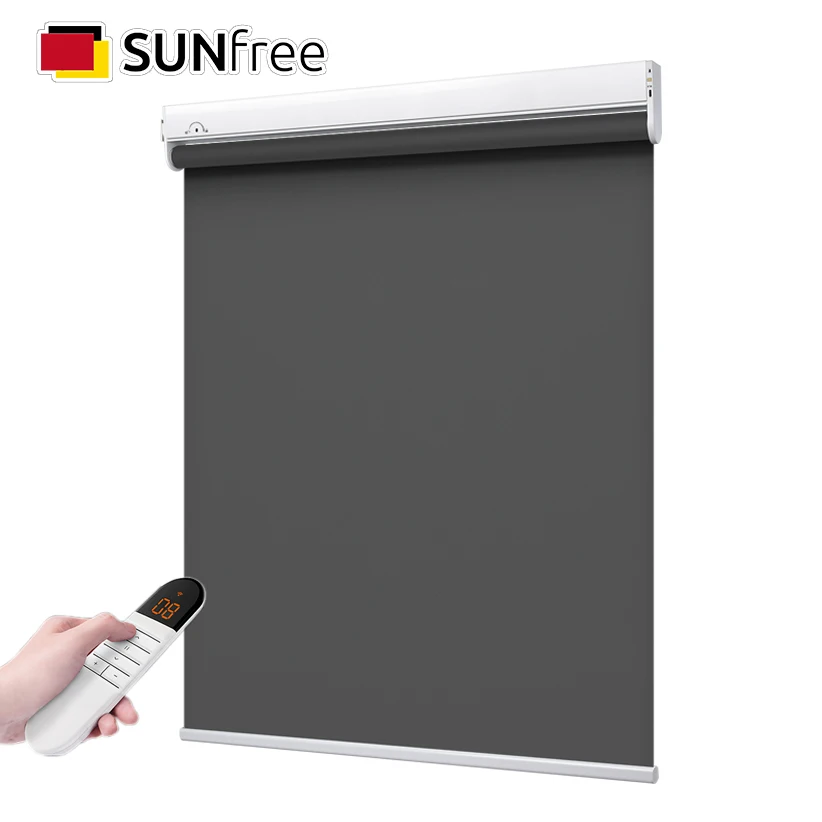 Sunfree New Motorized Roller Blinds Rechargeable Motor Electric Roller Shade for windows Custom size M300