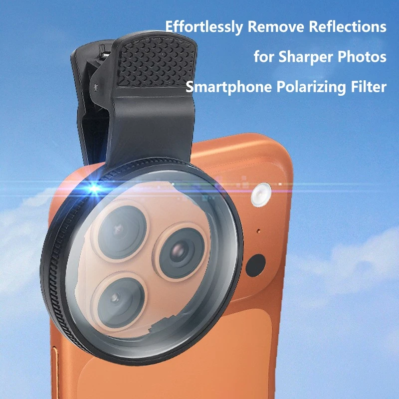 

New 52MM CPL Mobile Phone Lens Circular Polarizing Filter Universal Portable Polarizer Camera Filter Lens Clip For AllSmartphone