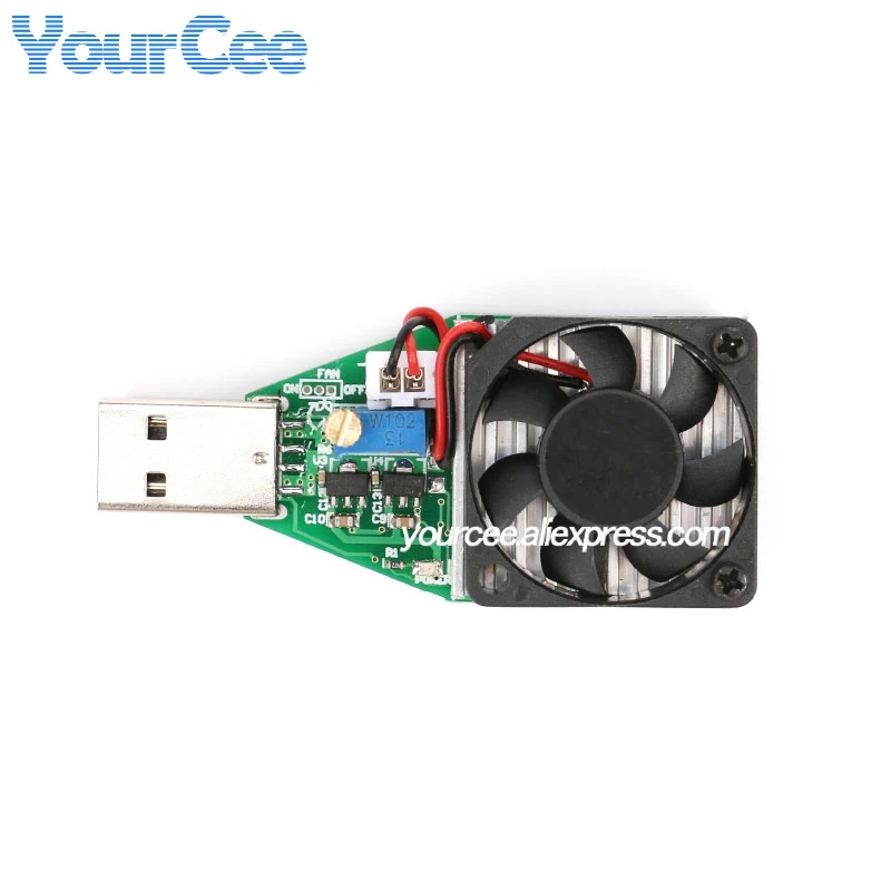 USB adjustable constant current electronic load charge treasure test instrument aging discharger intelligent discharge resistanc