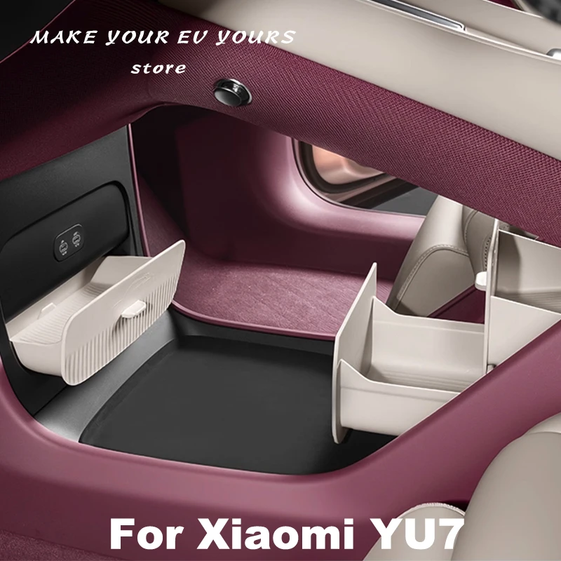 

For Xiaomi YU7 2025 2026 Sunglasses Storage Box under Center Console Hidden Storage Case Aromatherapy Box Interior Accessories