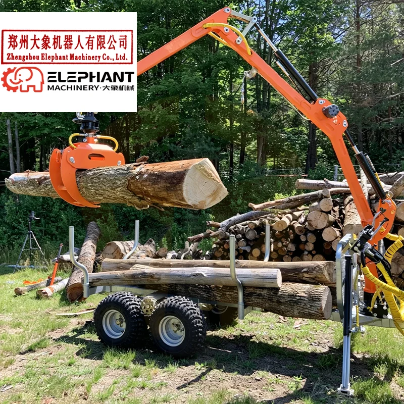 Customized Timber Grapple Forestry Logging Crane Wood Log Crane With Factory Price