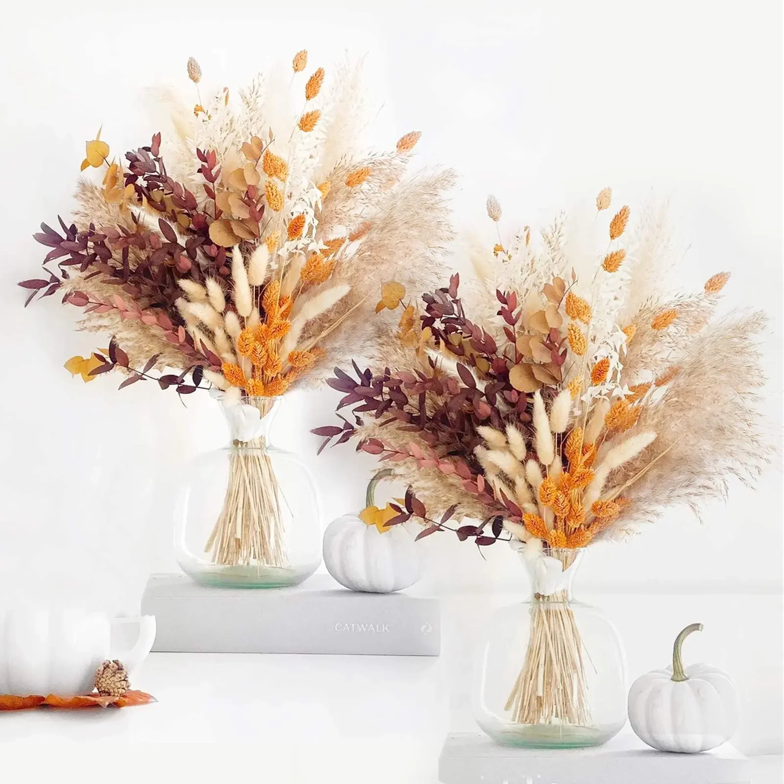 

Natural Pampas Grass Bouquet Artificial Dried Flowers for Wedding Fall Decor Home Decorations Baby Shower Long-Lasting