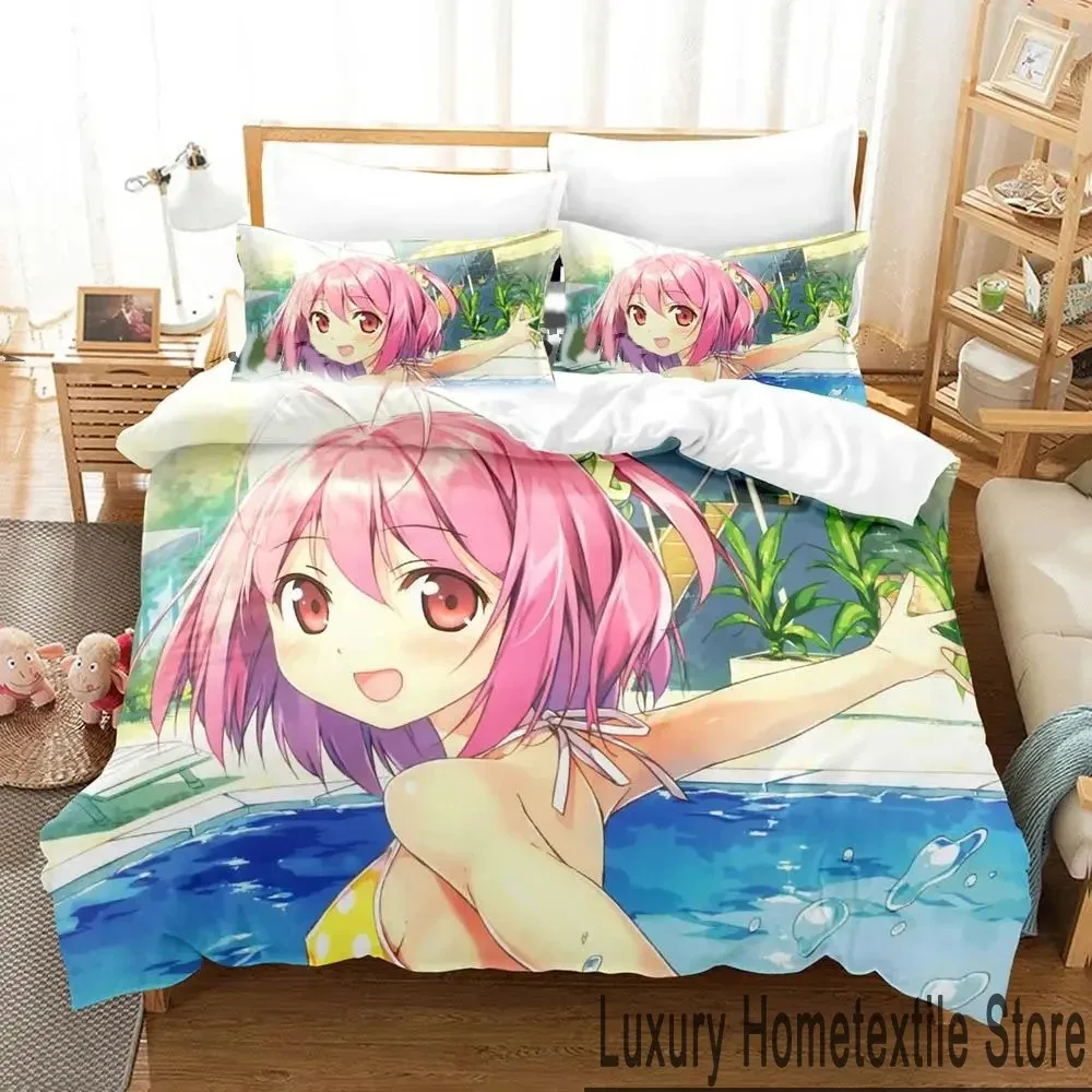 3D Print Anime The World God Only Knows Bedding Set Boys Girls Twin Queen King Size Duvet Cover Pillowcase Bed boys Adult