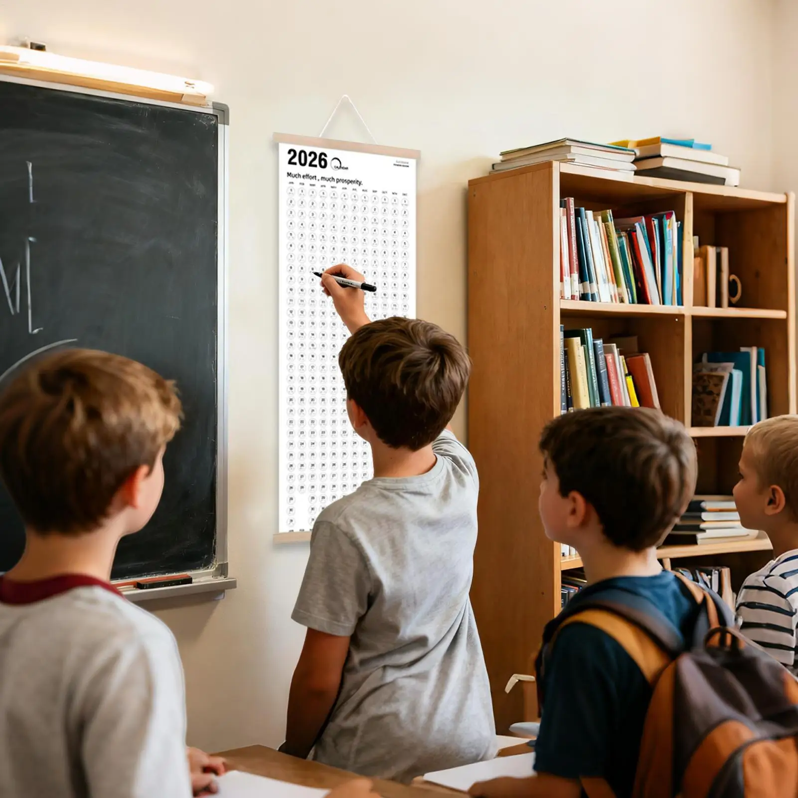 

Настенный календарь на 2026 год, ежедневный еженедельный ежемесячный планировщик, большой настенный календарь на 2026-2027 годы, расписание на Рождество, Новый год