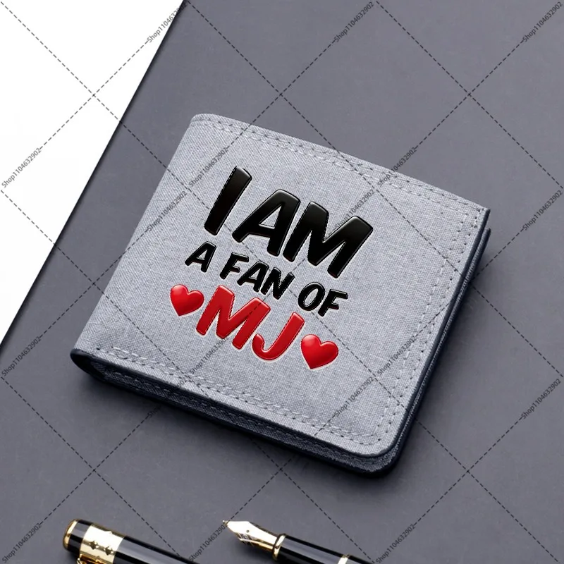 2026 Michael Jackson Patterned Wallet Women Men Portable Mini Purse Girls Outdoor Fashion Hip Hop Wallets Birthday Party Gifts