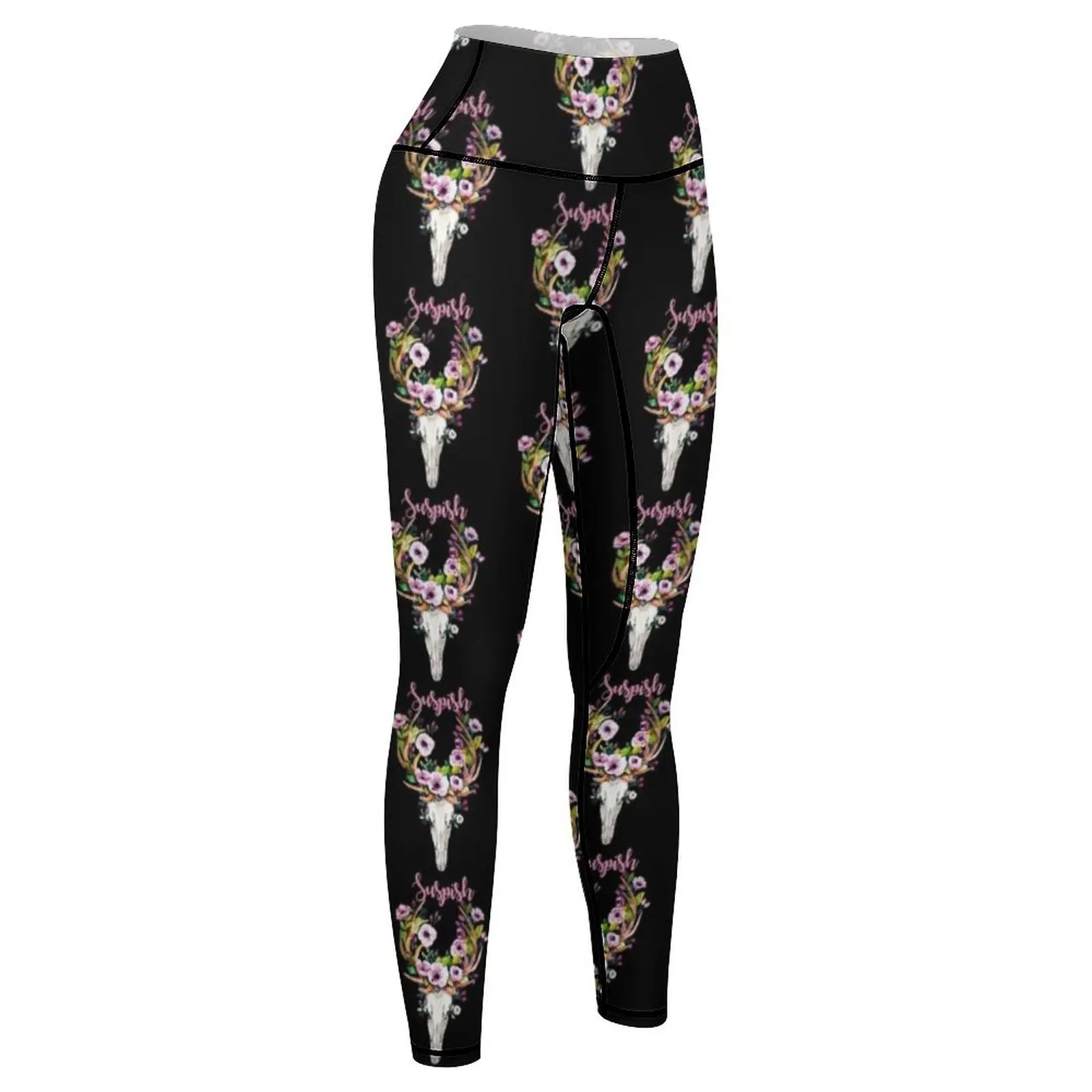 Bailey Sarian Fan Leggings Women's push up Women's trousers Womens Leggings