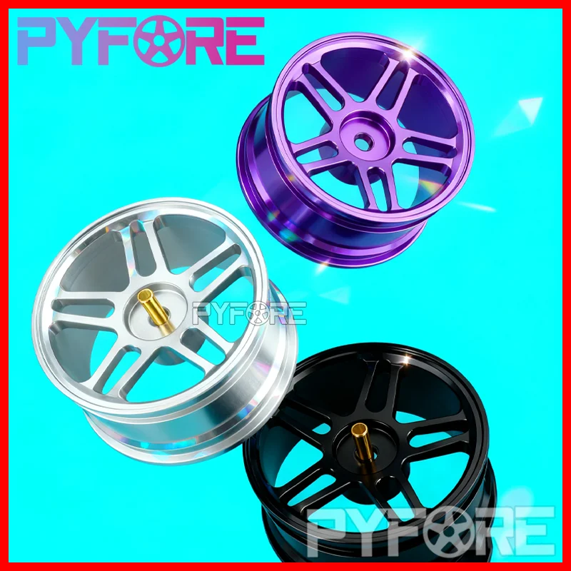 

PYFORE 1/10 Scale Metal Wheel Hub RC Car Accessories Drifting Racing Fits TOXIOS Y17 Y16