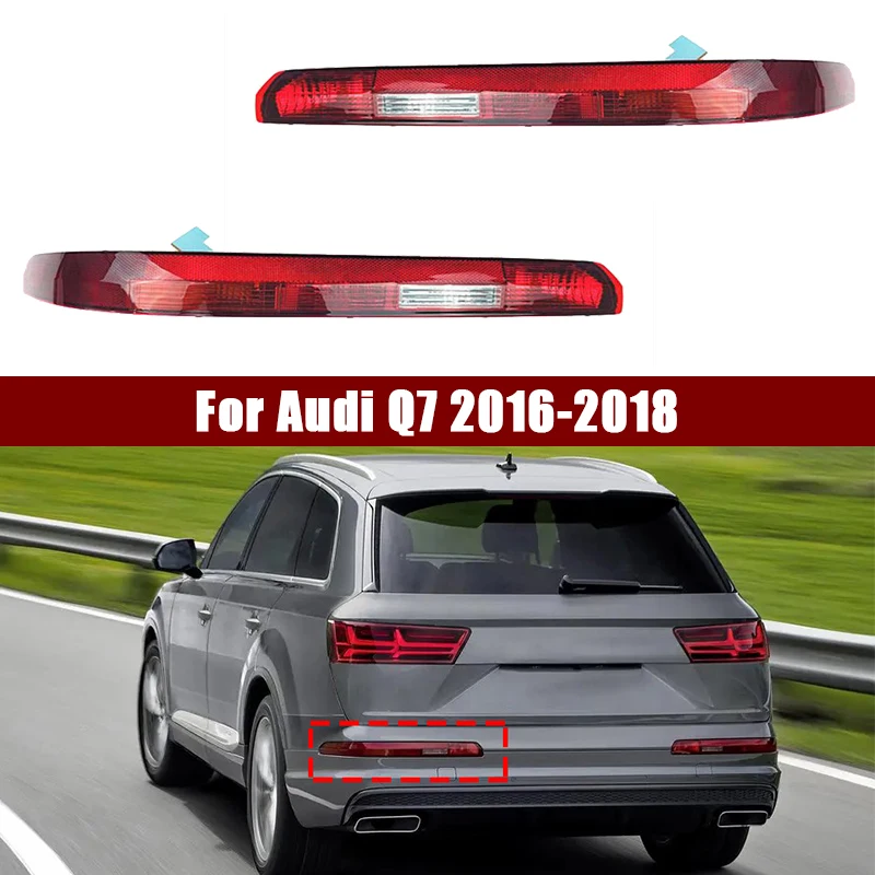 

4M0945096 4M0945095 Car Rear Bumper Brake Light For Audi Q7 2016-2018 Fog Light Turn Signal Lamp Reversing Lamp With 4 Bulbs