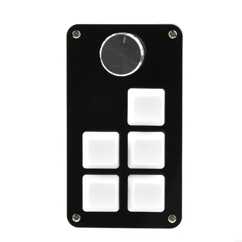

5 клавиш клавиатуры Macropad с 1 ручкой программирования клавиатуры для редактирования видео и программируемой эффективности