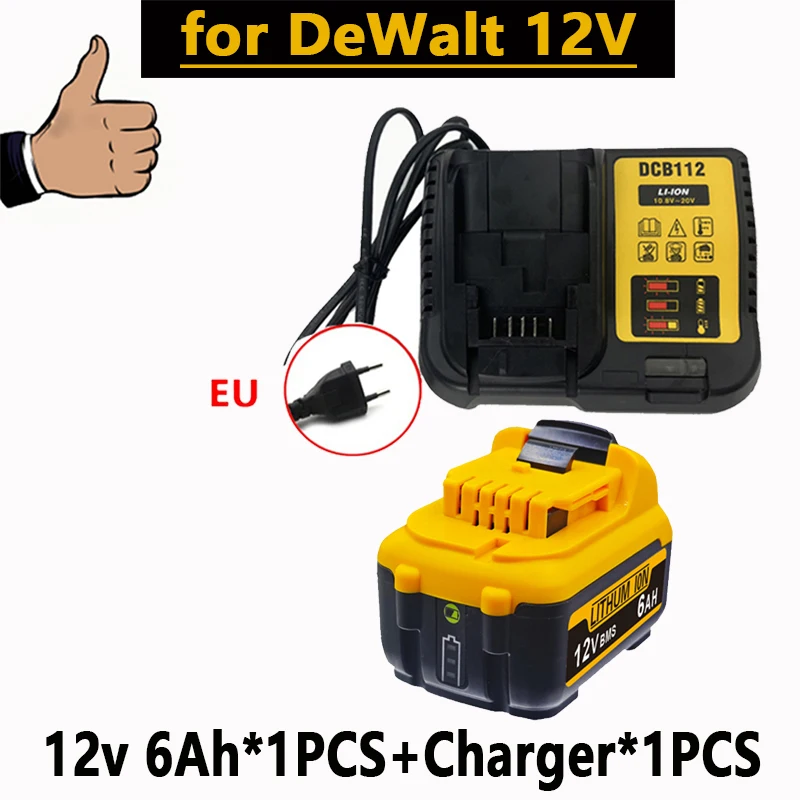 1-3Pack 12V Vervanging voor Dewalt DCB120 Lithium-ion Batterijen 12V 3.0Ah Batterij DCB125 DCB123 DCD710 Elektrisch gereedschap Batterij