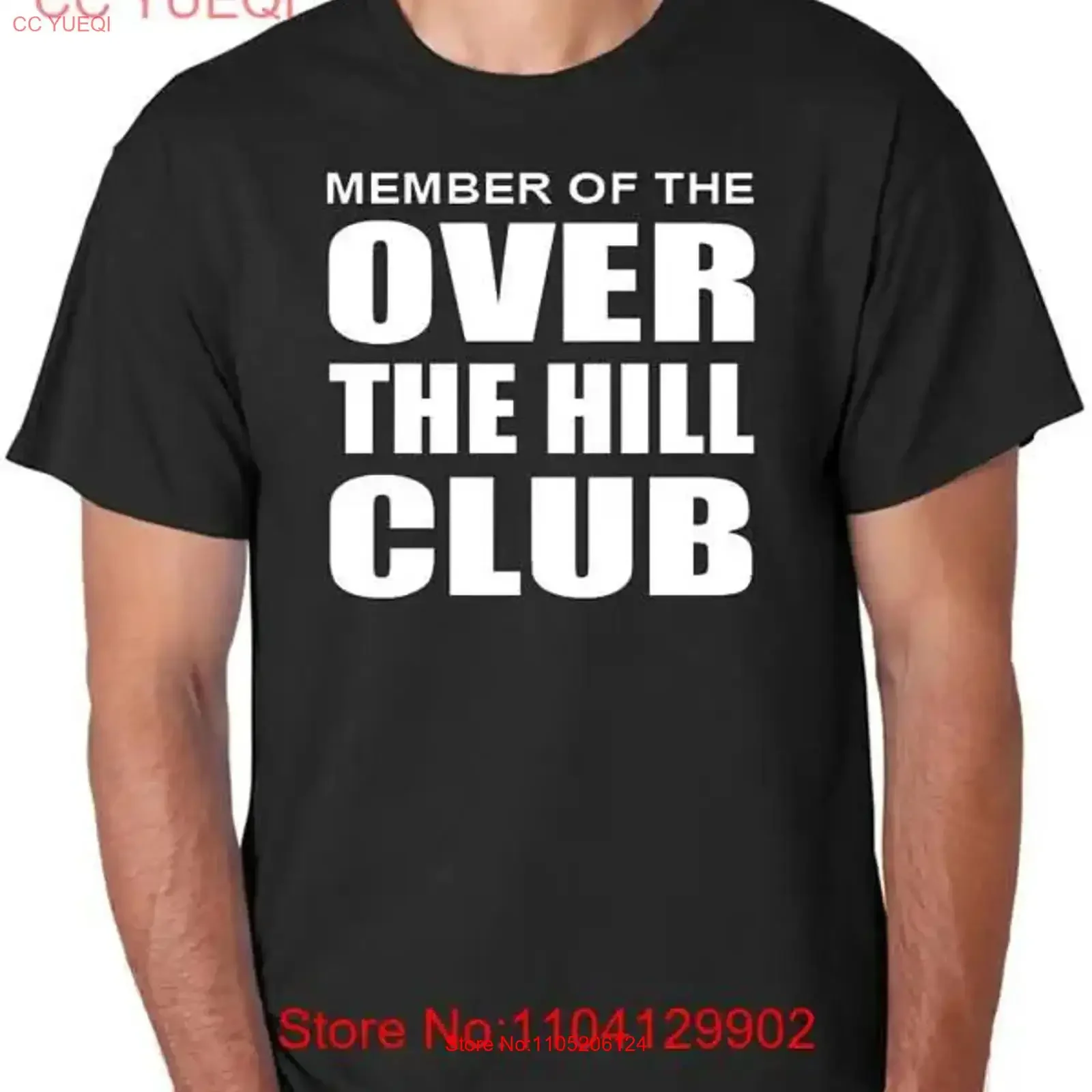 تي شيرت Over The Hill عضو النادي، اقتباس مضحك لعيد الميلاد، فكرة هدية التقاعد، قديمة بأكمام قصيرة للجنسين، مغسولة