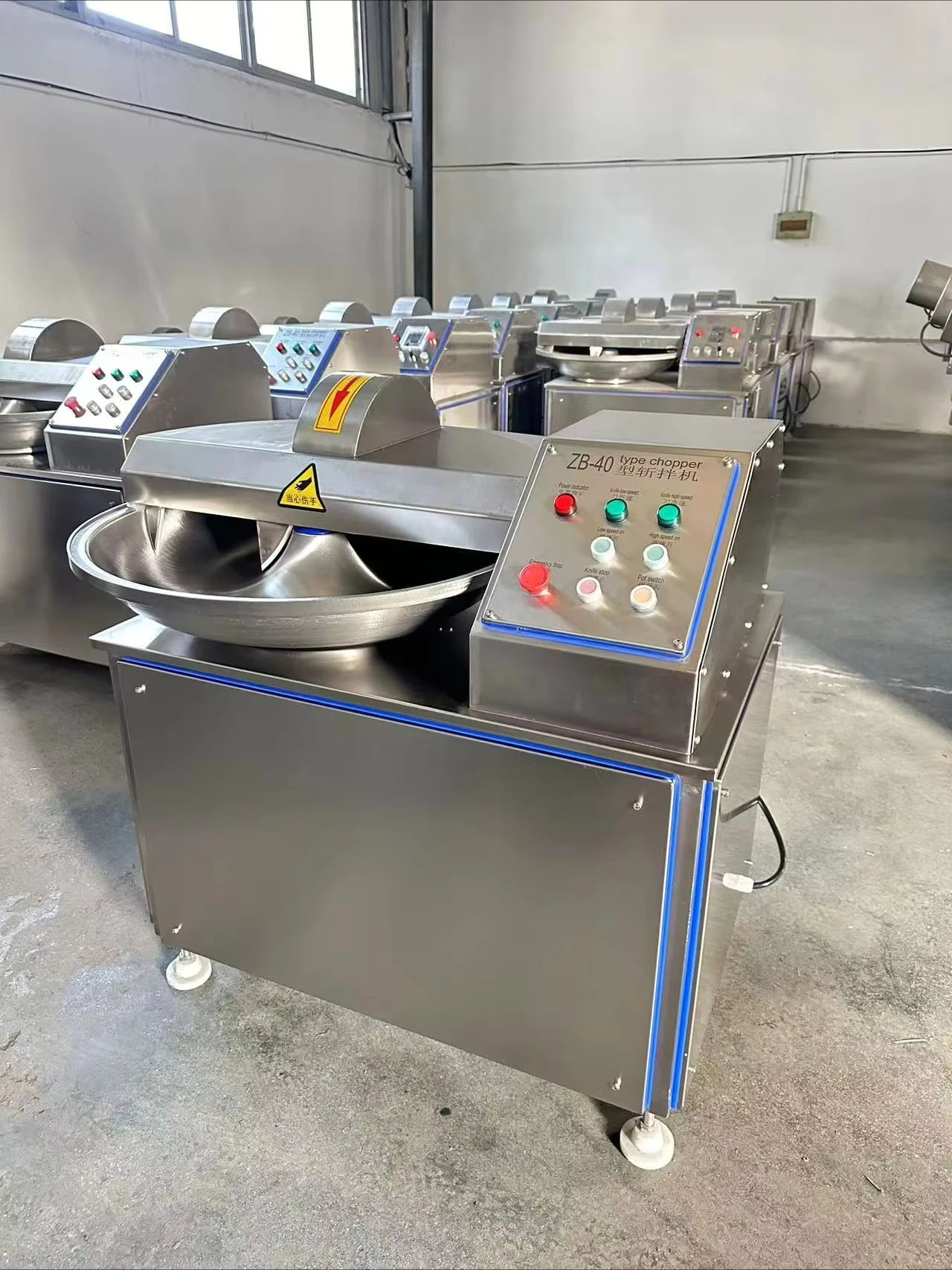 Factory Workshop Meat Chopping Mixer Machine Adjustable Rotation Speed For Versatile Meat Processing Scenarios