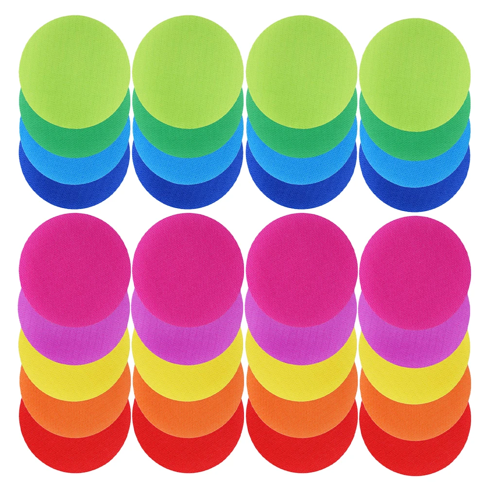 

40 Pcs Teacher Supplies Round Carpet Mark Sitting Markers Spot for Teachers Non-slip Circle Kids Classroom Child