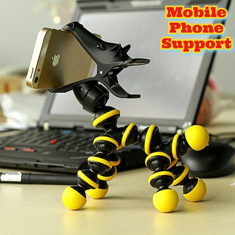 

Universal Adjustable Phone Holder Car Mount Cute Mini Horse Stand Desk Bedside Office Lazy Flexible 360° Rotation Hands Free