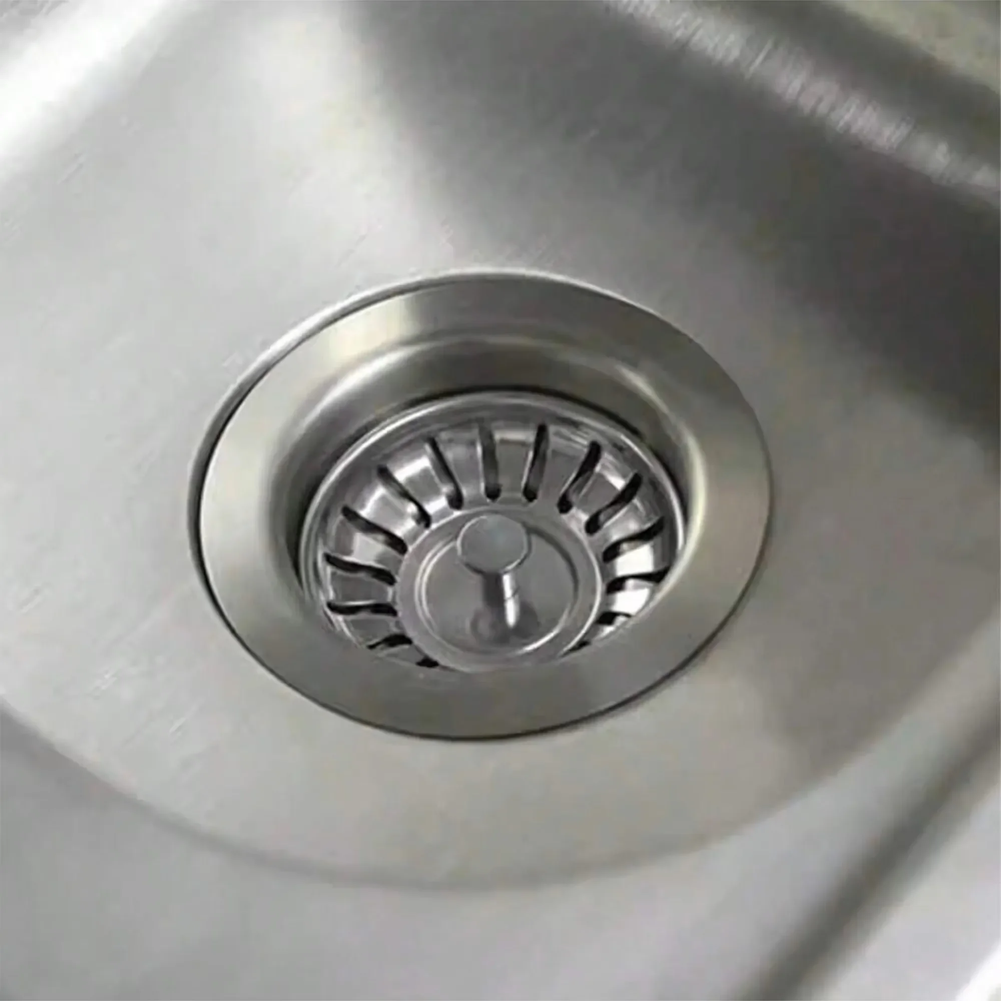 1Pc Strainer Premium Stainless Steel Replacement Kitchen Sink Strainer Waste Drain Plug Drainer Strainer Leach Basket Waste