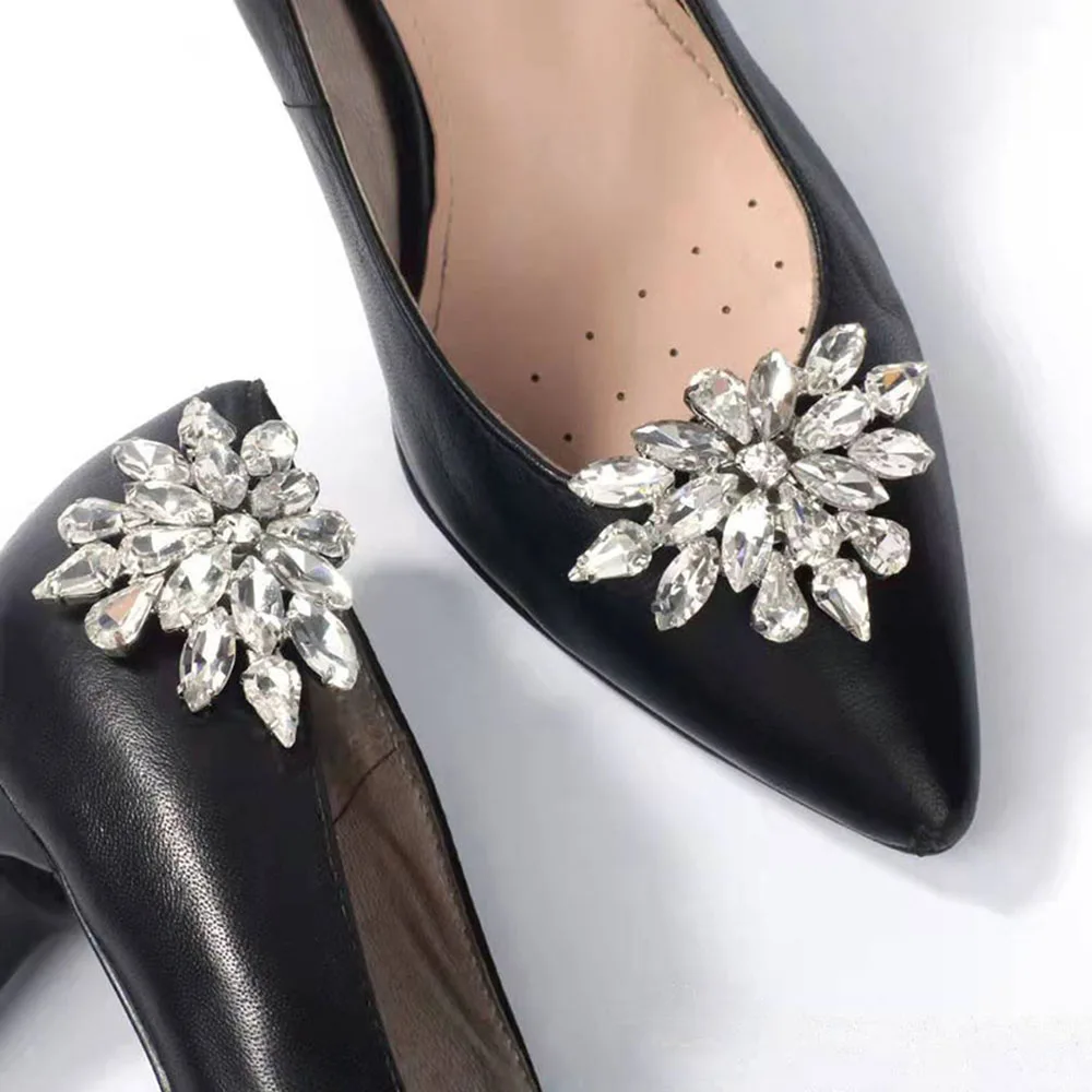 

1Pcs Wedding Bridal Crystal Shoes Accessory Decoration Clip Women High Heel Rhinestone Shoe Buckles DIY Detachable Charm Buckle