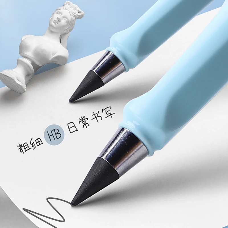 1Pcs Eternal Pencil Unlimited Writing No Ink Pen Pencils For Writing Art Sketch Stationery Kawaii Pen School Supplies