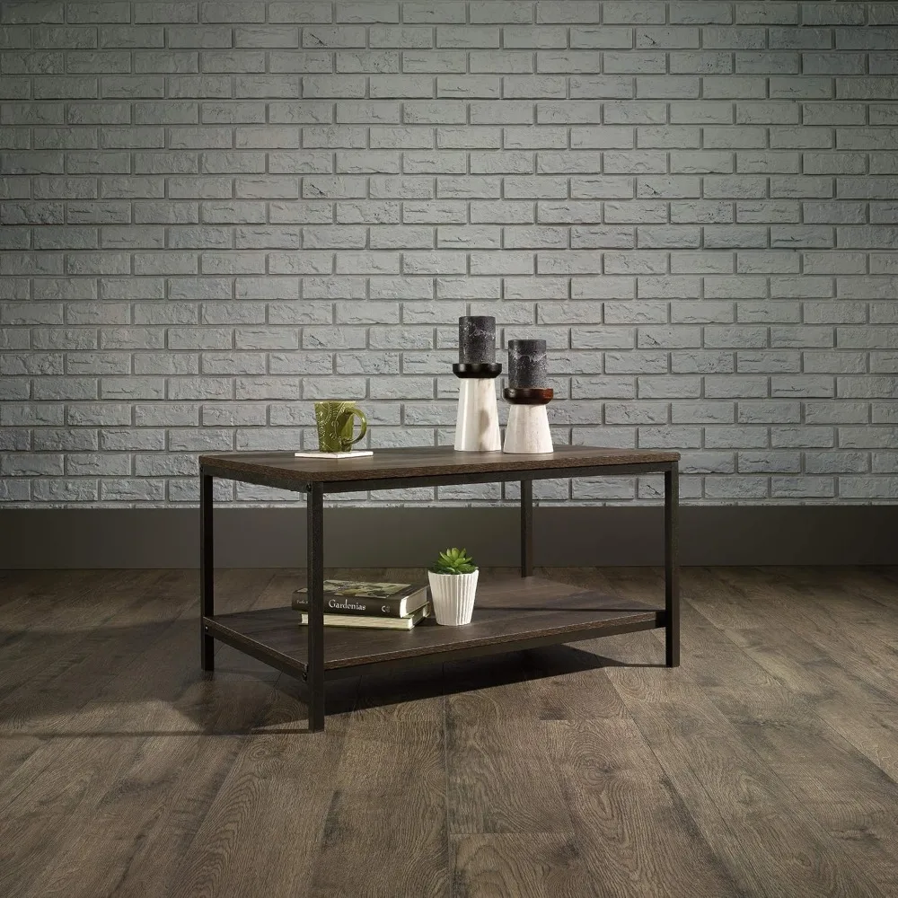 North Avenue Coffee Table and Side Table, Smoked Oak Finish