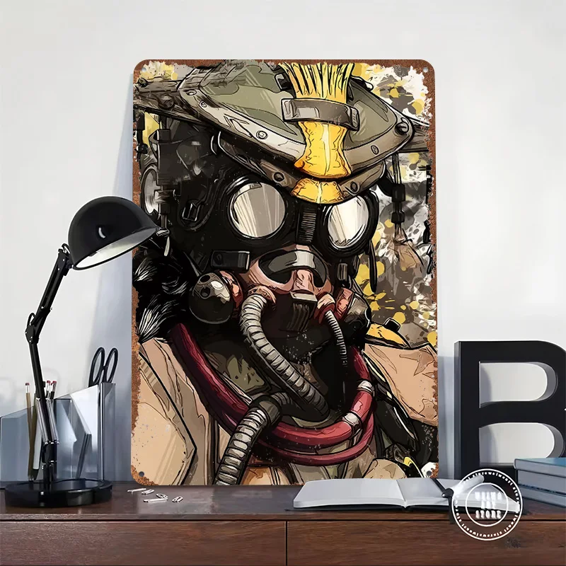 Bloodhound Apex Legends Poster Customized Vintage Metal Signs Wall Art Retro Tin Plaque for Home Decorations Living Room House