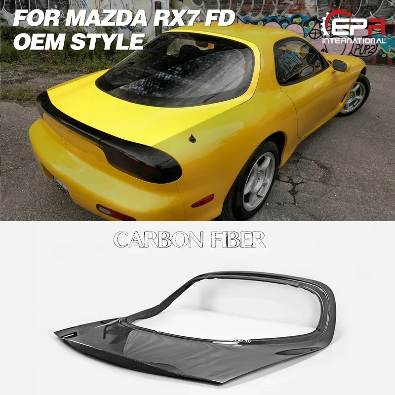 اكسسوارات السيارات ل RX7 ألياف الكربون الجذع تقليم OEM الجذع الخلفي لمازدا RX7 FD