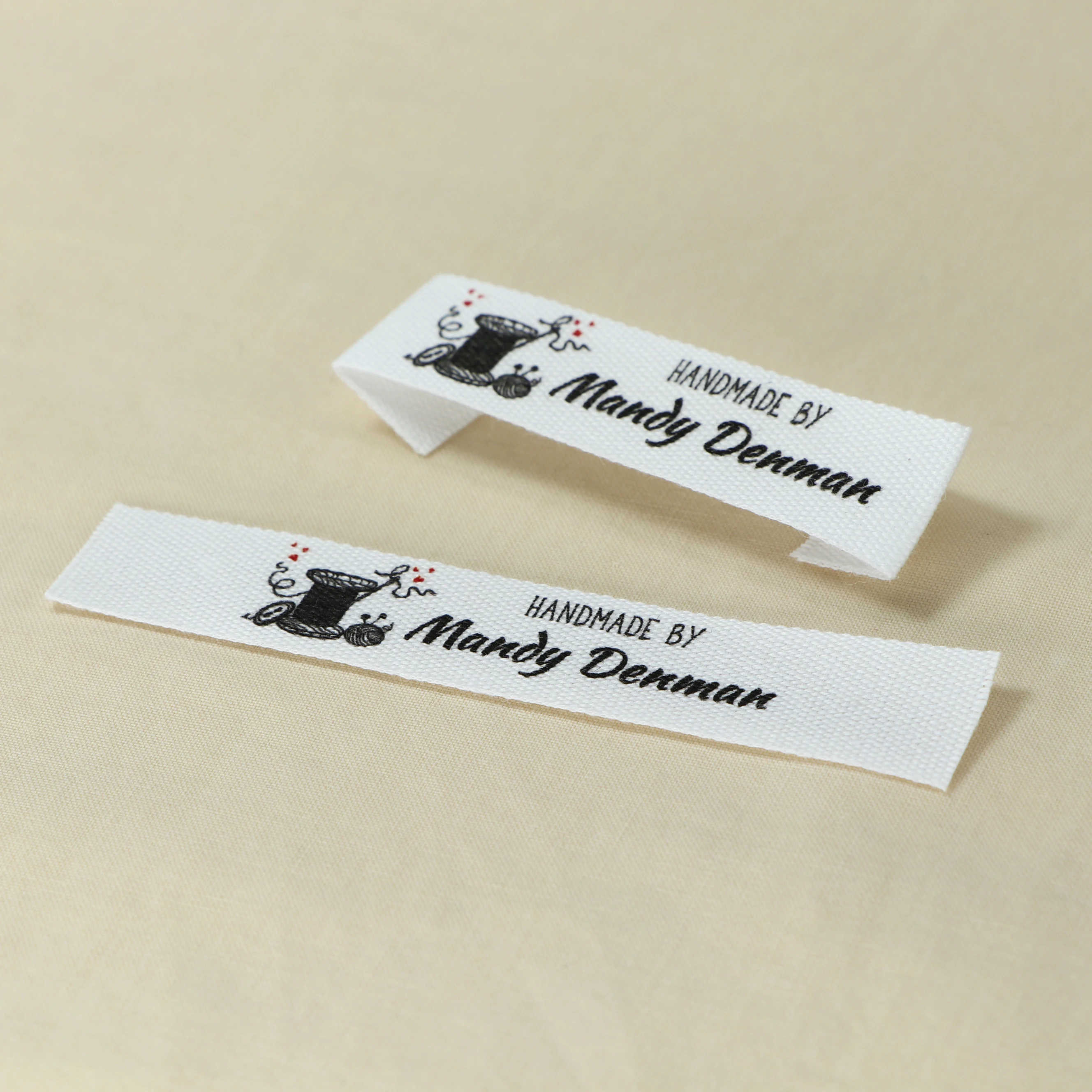 Custom sewing labels, Cotton ribbon labels, Clothing Labels (FR173)