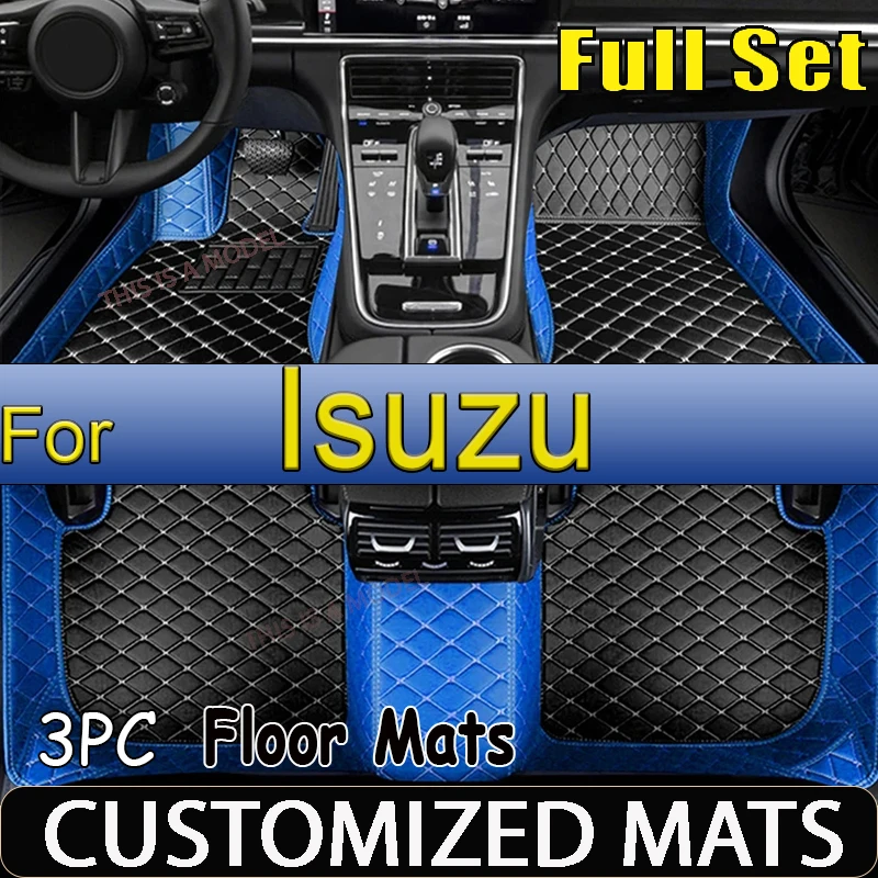 

Кожаные автомобильные коврики на заказ для Isuzu D-MAX MU-X 5seats MU-X 7seats Детали интерьера Ковры Коврики Аксессуары для ног